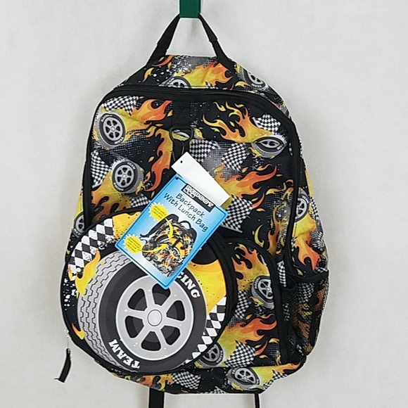 hot wheels backpack and lunchbox